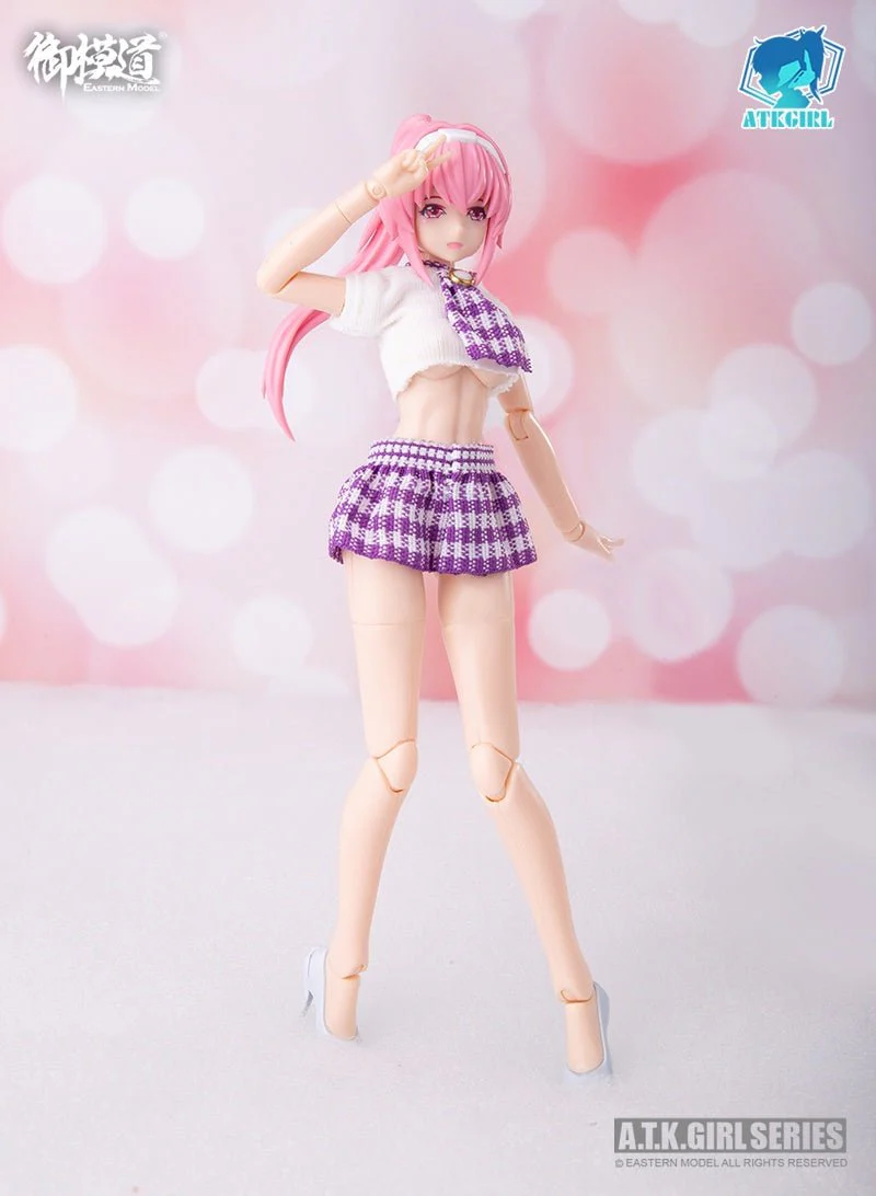A.T.K.GIRL - Daily Casual Outfits Set 1/12 Plastic Model Kit E-MODEL - Image 4