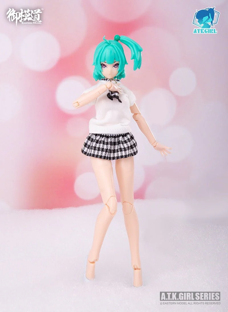 A.T.K.GIRL - Daily Casual Outfits Set 1/12 Plastic Model Kit E-MODEL - Image 5