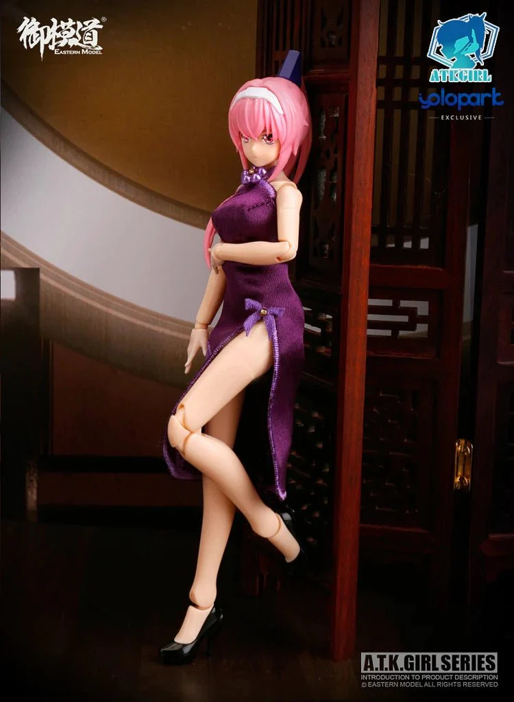A.T.K.GIRL - Four Mytical Beasts Qipao Accessories Set 1/12 Plastic Model Kit E-MODEL - Image 8