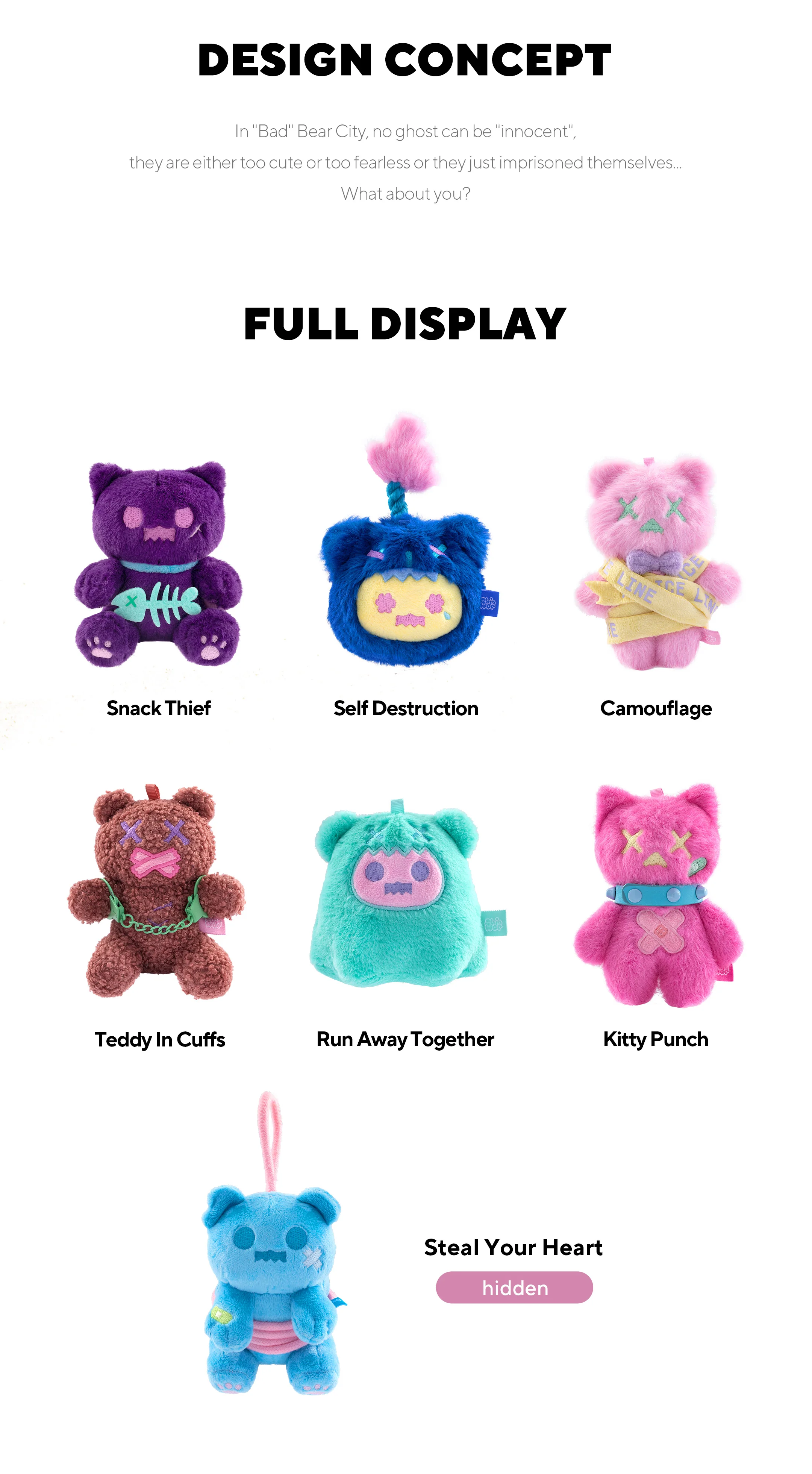 Finding Unicorn - Shinwoo Baddy Bear Town Series Plush Blind Box Finding Unicorn - Image 6
