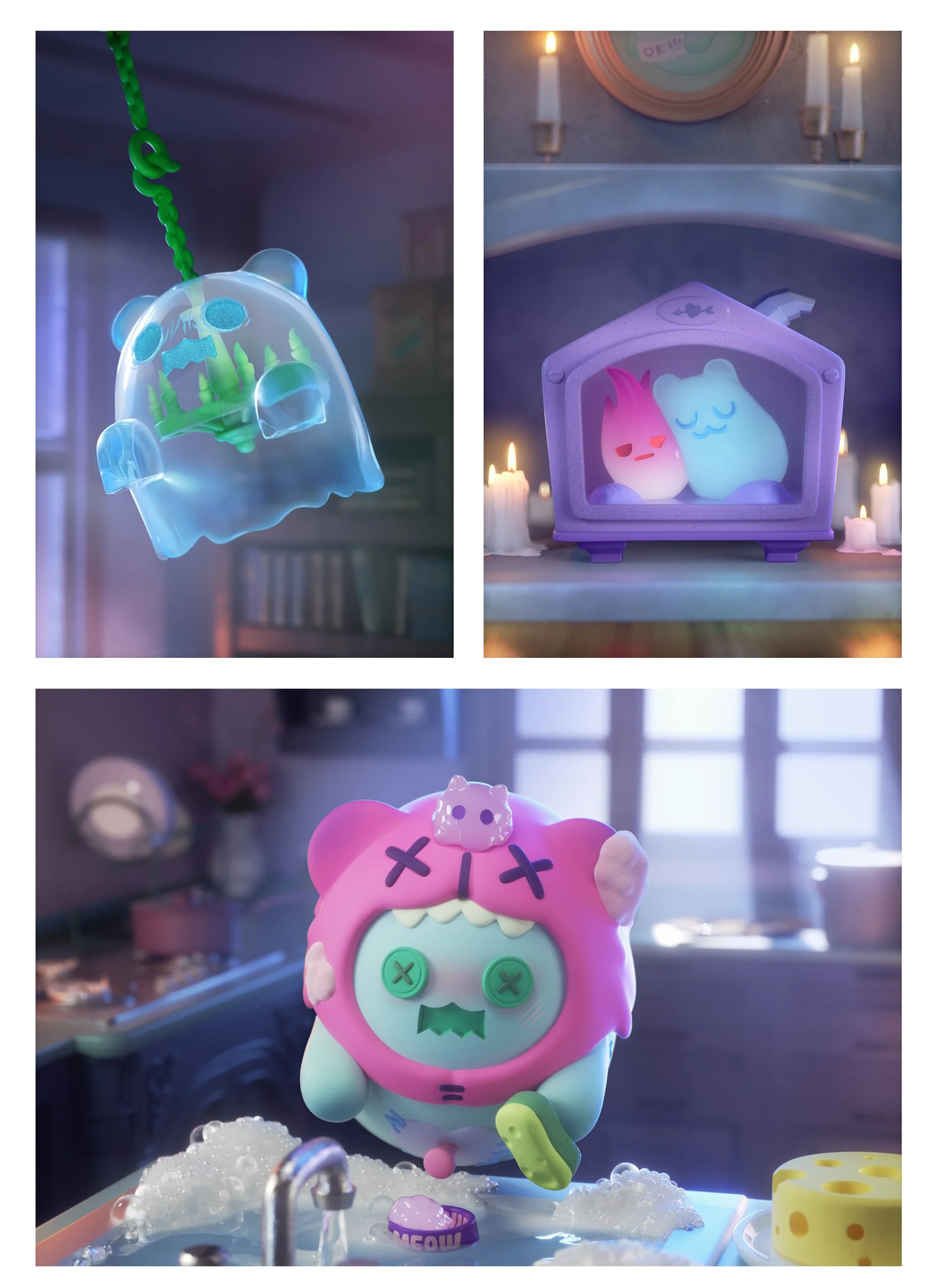 Finding Unicorn - ShinWoo Ghost Bear House Series Blind Box Finding Unicorn - Image 11