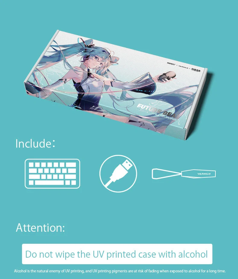 Hatsune Miku - Future Beat Varmilo Mechanical Keyboard Moeyu - Image 9