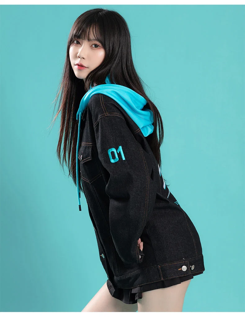 Hatsune Miku - Hatsune Miku 2021 Denim Jacket Outerwear Moeyu - Image 4