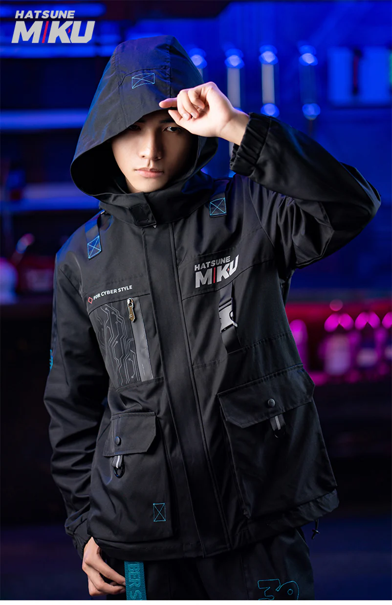 Hatsune Miku - Hatsune Miku 2023 Cyber Style Rider Series Wind Breaker Jacket Outwear Moeyu - Image 10