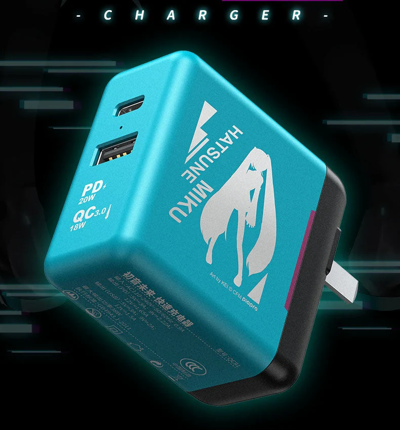 Hatsune Miku - Hatsune Miku 38W PD+QC Charger Moeyu - Image 7