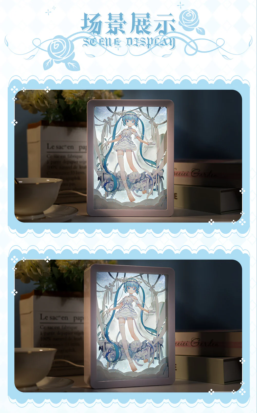 Hatsune Miku - Hatsune Miku 39 Future Covenant Paper Carving Lamp BEMOE - Image 6
