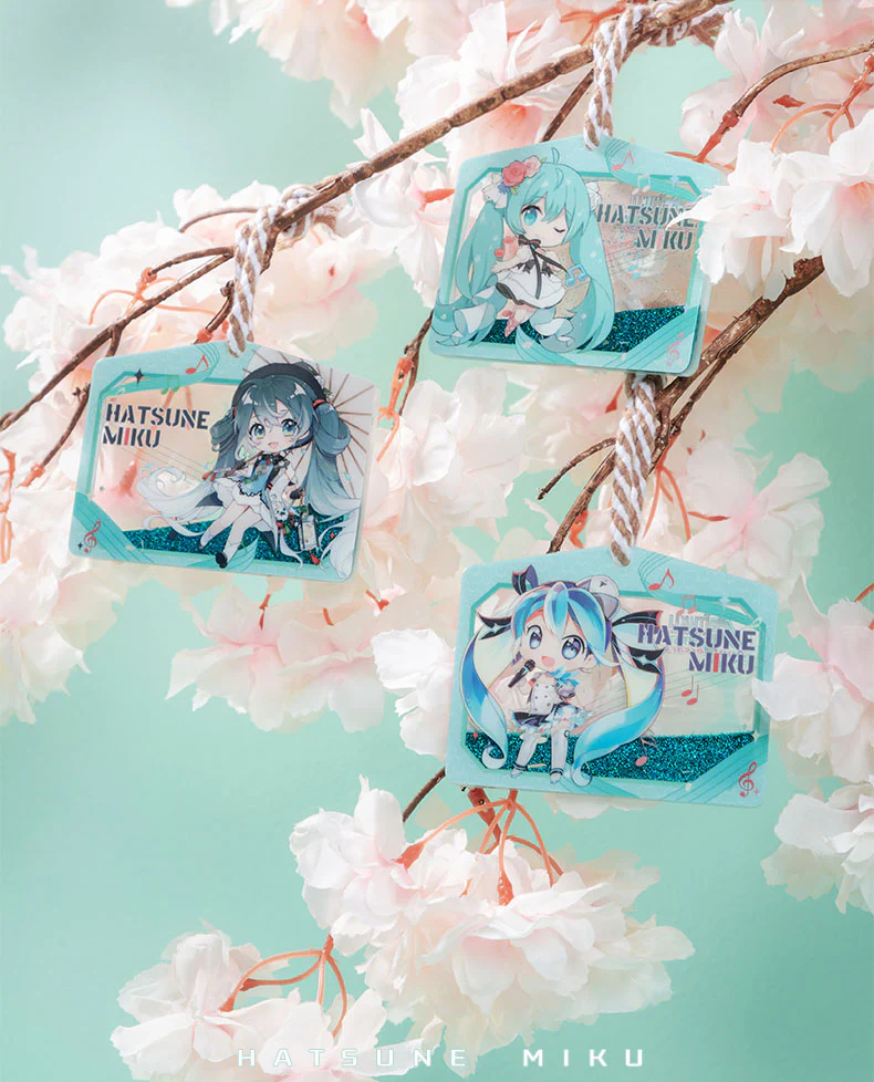 Hatsune Miku - Hatsune Miku Ema Floating Liquid Quicksand Keychain Moeyu - Image 3