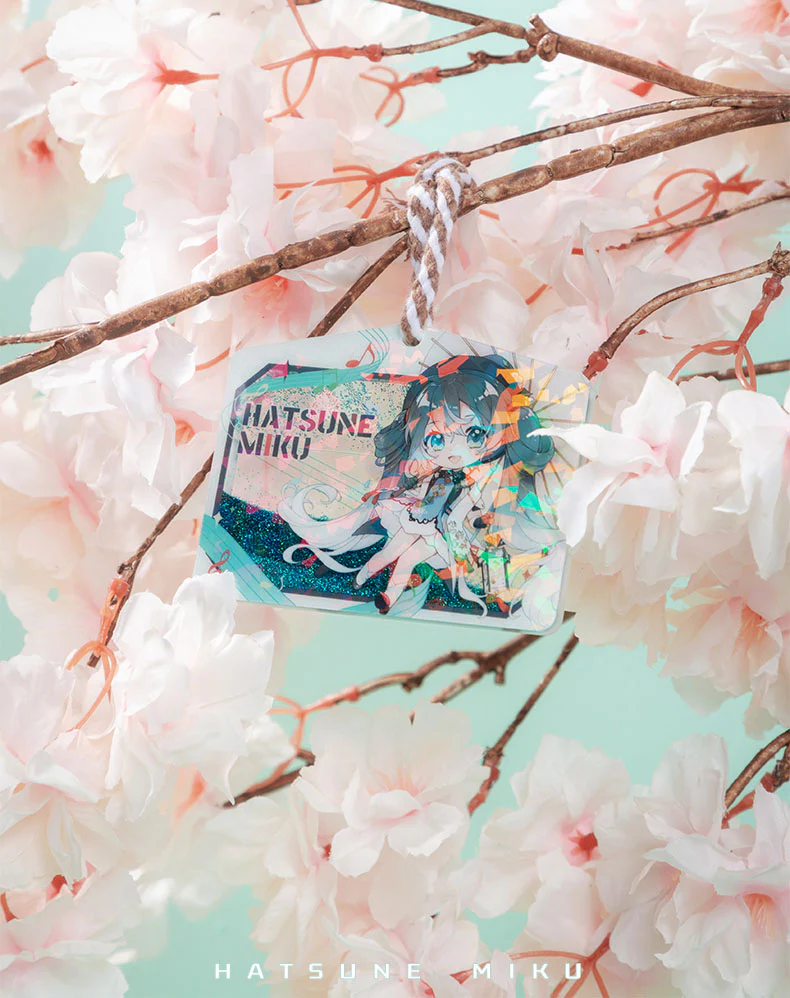 Hatsune Miku - Hatsune Miku Ema Floating Liquid Quicksand Keychain Moeyu - Image 4