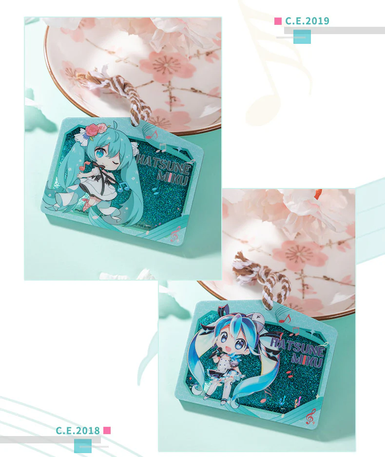 Hatsune Miku - Hatsune Miku Ema Floating Liquid Quicksand Keychain Moeyu - Image 6