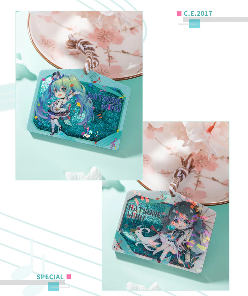 Hatsune Miku - Hatsune Miku Ema Floating Liquid Quicksand Keychain Moeyu - Image 7