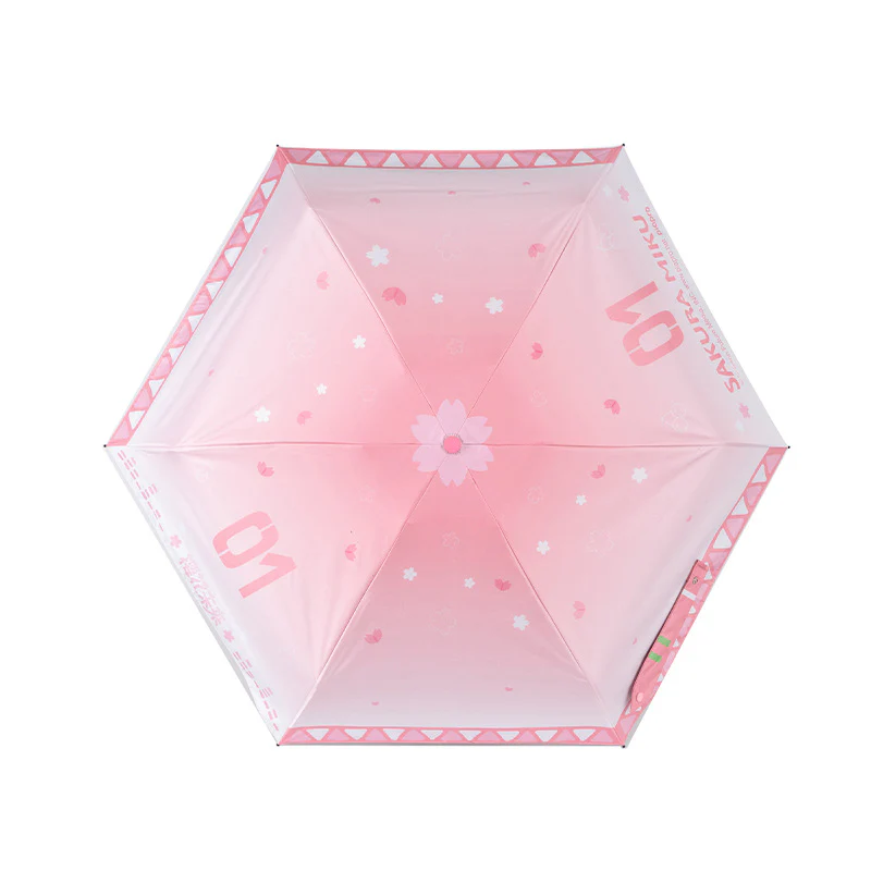Hatsune Miku - Sakura Miku Travel Happily Compact Umbrella Moeyu - Image 5