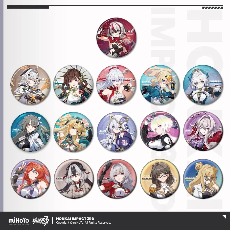 Honkai Impact 3rd - Part 2 Character Illustration Series Badge miHoYo