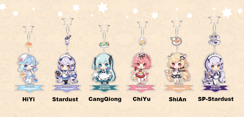 Medium5 - Stardust Maid Coffee Acrylic Stand Keychain Moeyu - Image 10