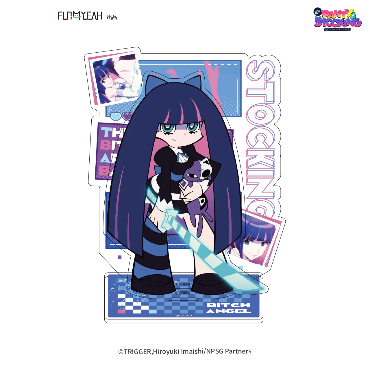 [Pre-order] PANTY & STOCKING with GARTERBELT - Panty & Stocking (Angels'15th Party Ver.) Acrylic Stand FUN4YEAH - Image 3