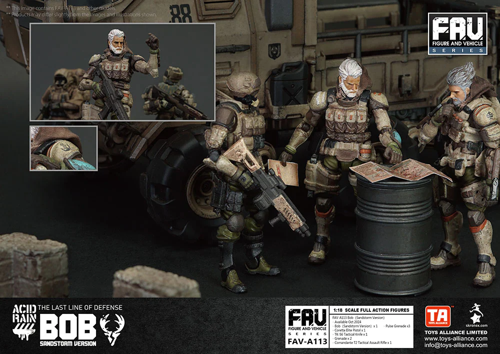 [Pre-order] Acid Rain World - FAV-A113 Bob (Sandstorm Version) 1/18 Action Figure Toys Alliance Limited - Image 12