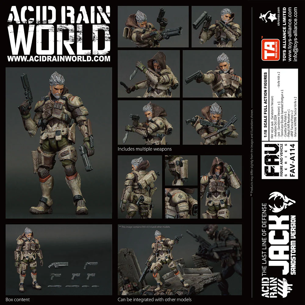 [Pre-order] Acid Rain World - FAV-A114 Jack (Sandstorm Version) 1/18 Action Figure Toys Alliance Limited - Image 2