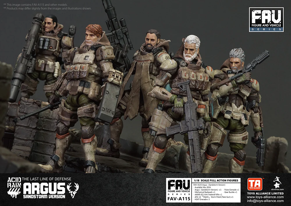 [Pre-order] Acid Rain World - FAV-A115 Argus (Sandstorm Version) 1/18 Scale Action Figure Toys Alliance Limited - Image 4