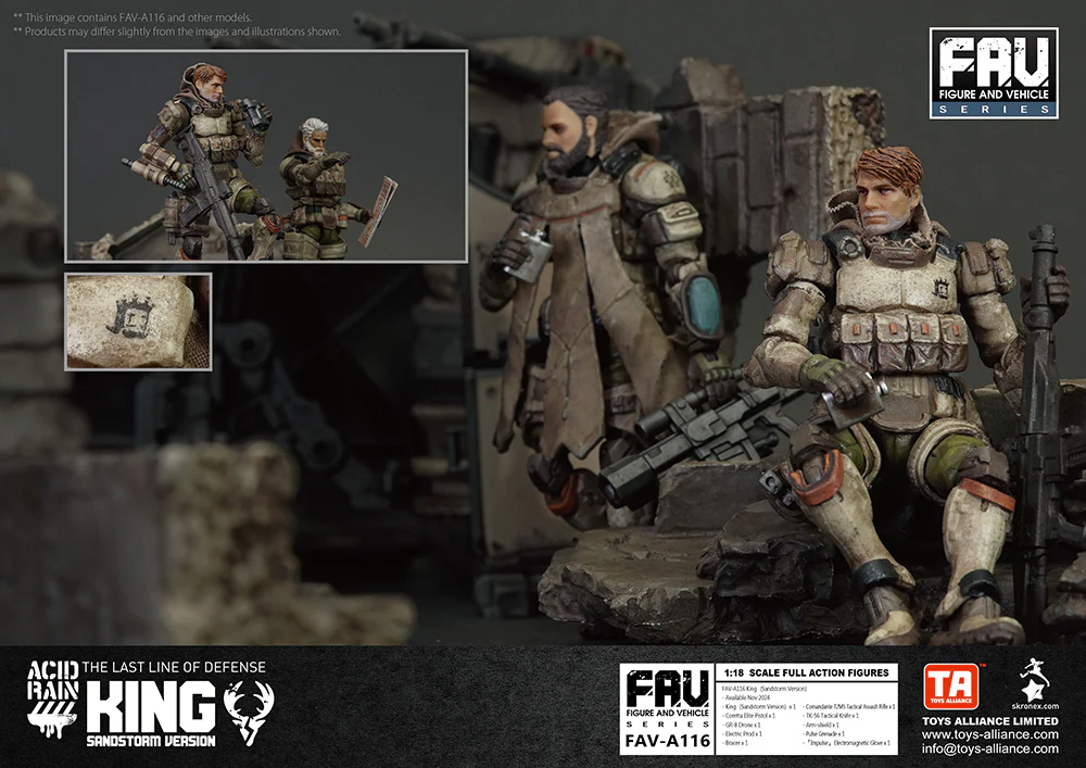 [Pre-order] Acid Rain World - FAV-A116 King (Sandstorm Version) 1/18 Scale Action Figure Toys Alliance Limited - Image 3