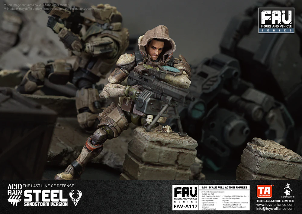 [Pre-order] Acid Rain World - FAV-A117 Steel (Sandstorm Version) 1/18 Scale Action Figure Toys Alliance Limited - Image 5