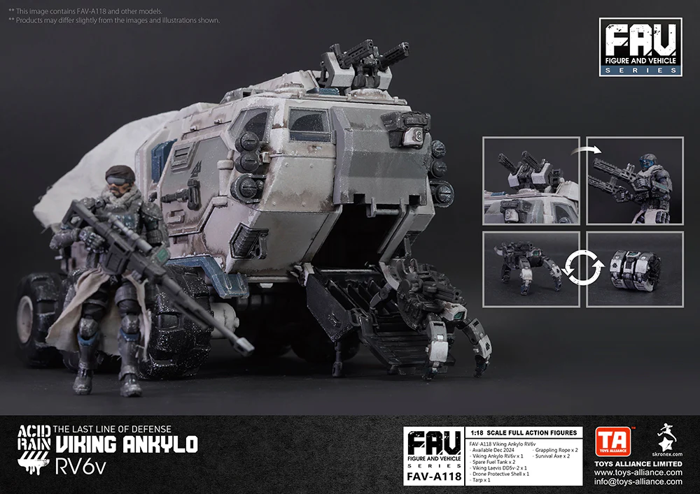 [Pre-order] Acid Rain World - FAV-A118 Viking Ankylo RV6v 1/18 Scale Plastic Model Kit Toys Alliance Limited - Image 3