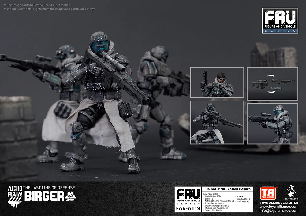 [Pre-order] Acid Rain World - FAV-A119 Birger 1/18 Scale Action Figure Toys Alliance Limited - Image 6