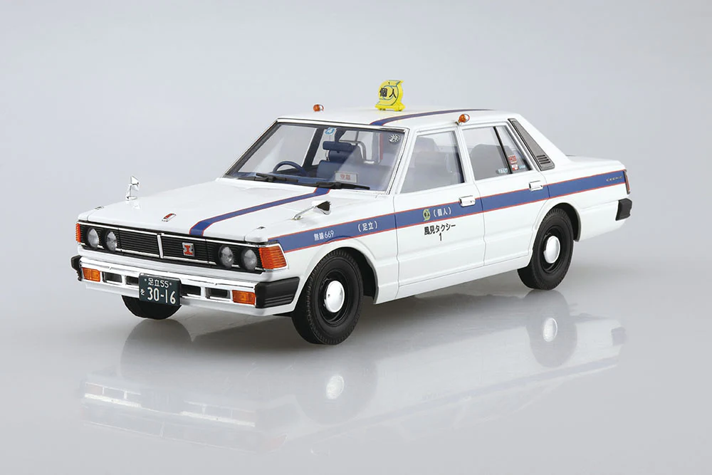 [Pre-order] Aoshima - 430CEDRIC SEDAN 200STANDARD PRIVATELY OWNED TAXI 1/24 Scale Plastic Model Kit Aoshima - Image 2