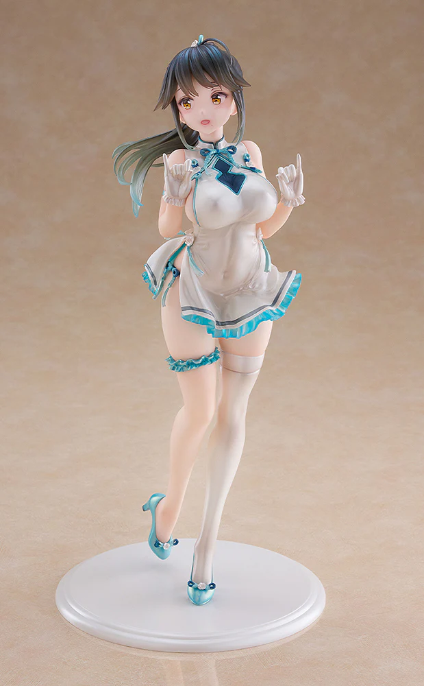 [Pre-order] Avian Romance Pink Label - Ponytail Girl (Qipao Ver) 1/6 Scale Figure WAVE - Image 5