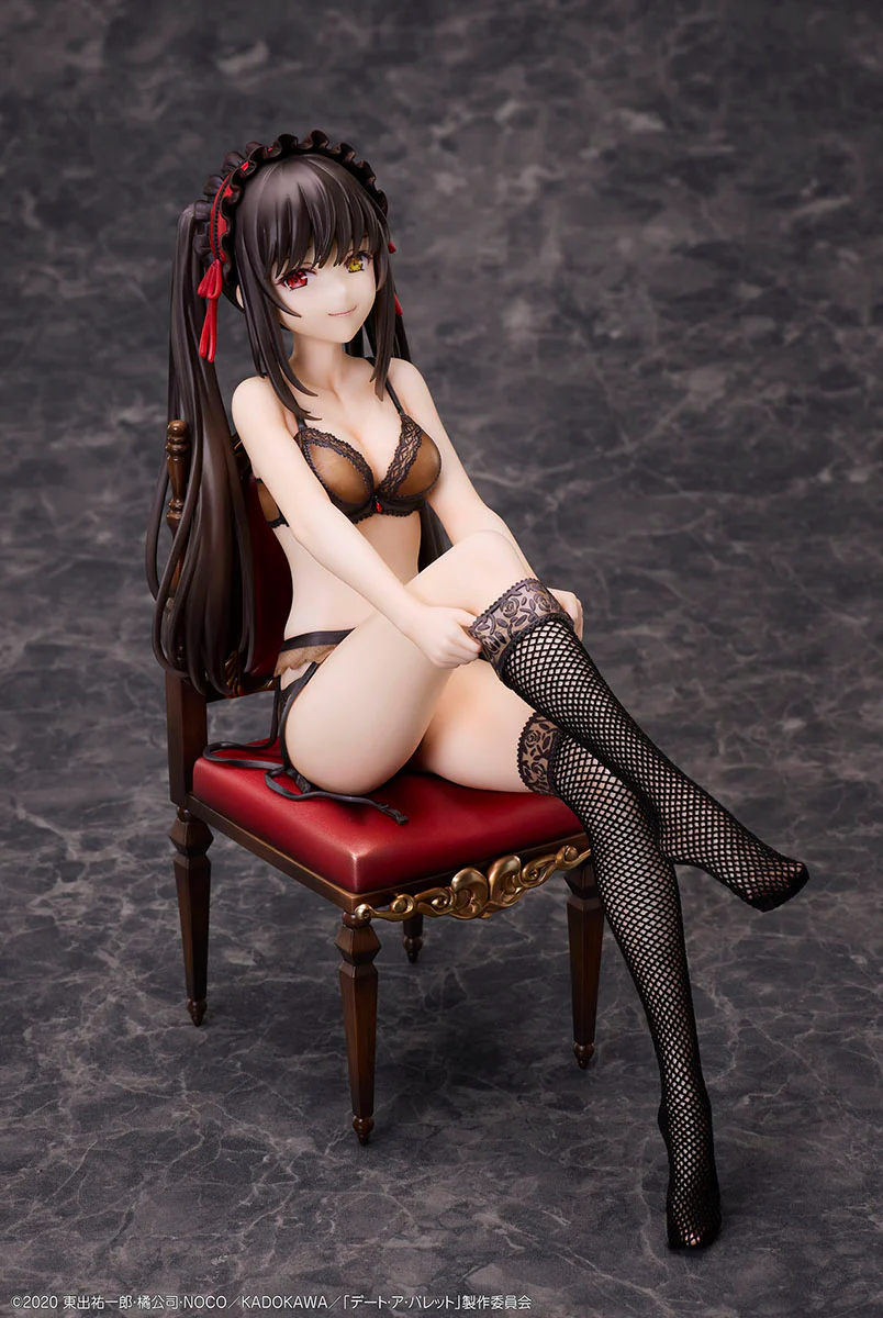 [Pre-order] Date A Bullet -  Kurumi Tokisaki & White Queen Scale 1/7 Complete Figure Set Design COCO Ltd. - Image 8