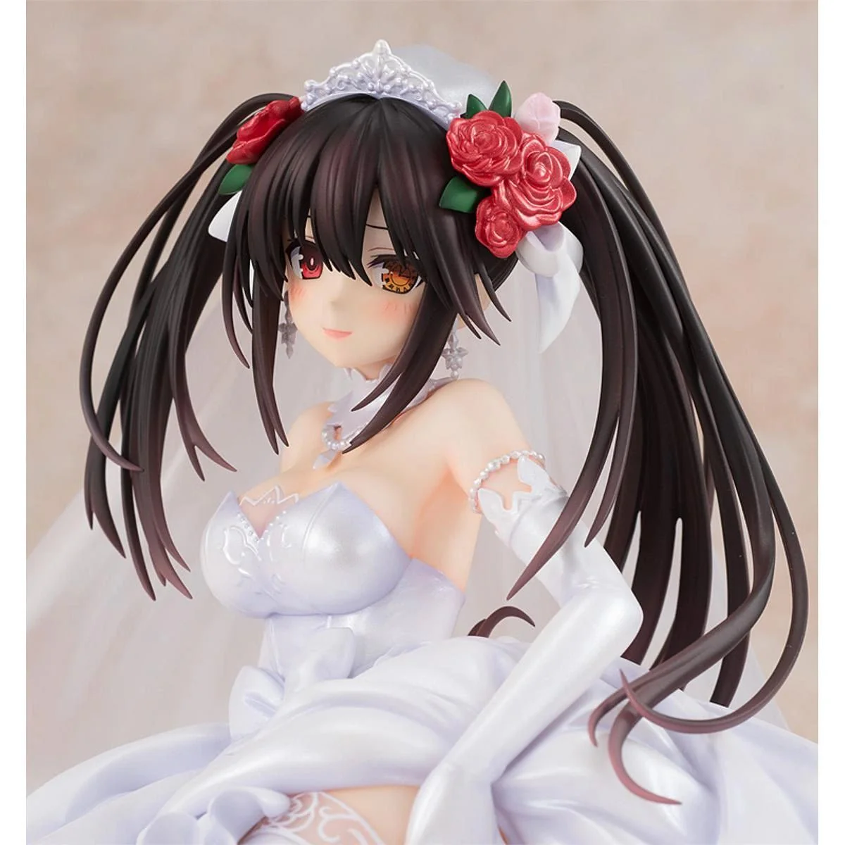 [Pre-order] Date A Live - Kurumi Tokisaki Light Novel Edition (Wedding Dress Ver.) 1/7 Scale Figure KADOKAWA - Image 3