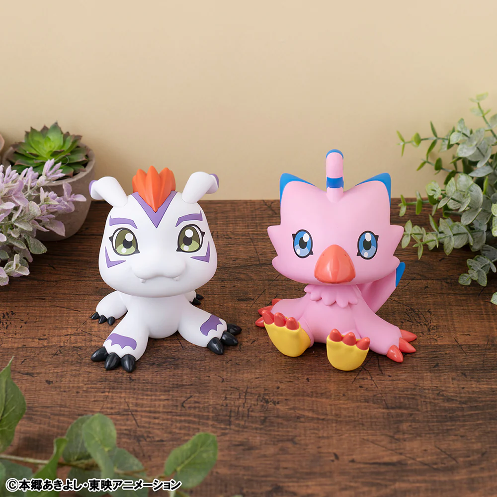 [Pre-order] Digimon - Piyomon & Gomamon set (with gift) Lookup Mini Figure MegaHouse