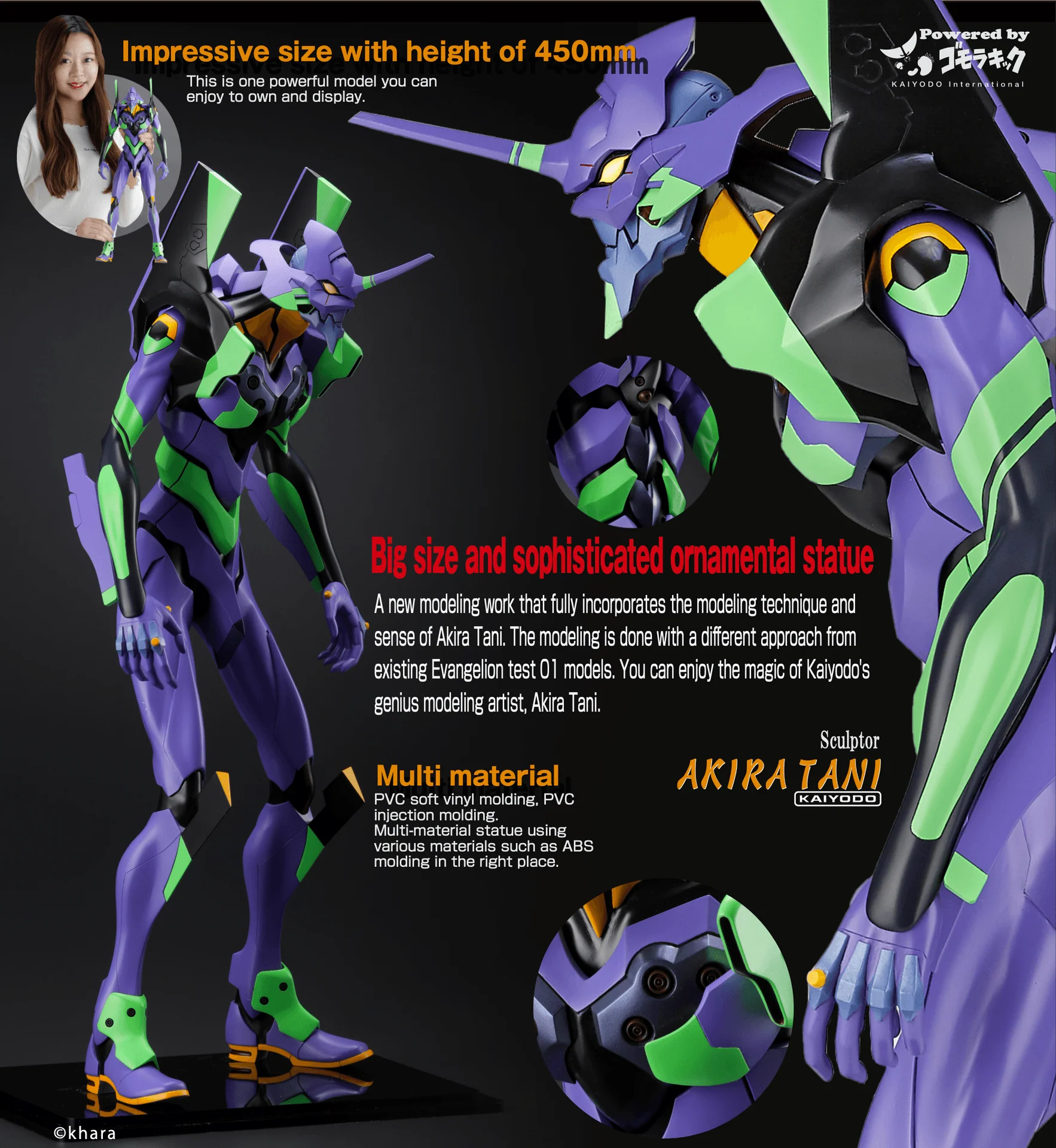 [Pre-order] Evangelion - Mega Sofubi Advance Evangelion Unit-01 (Reproduction) 1/4 Scale Figure Gomora Kick - Image 24