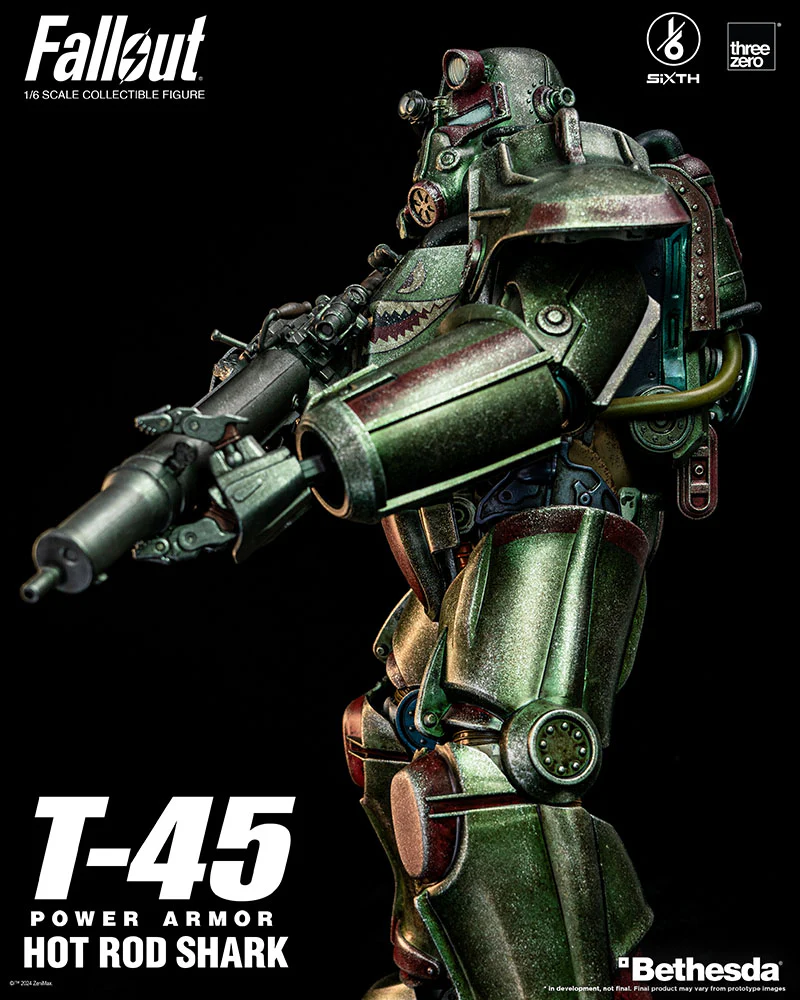 [Pre-order] Fallout - T-45 Hot Rod Shark Power Armor 1/6 Scale Action Figure ThreeZero - Image 14