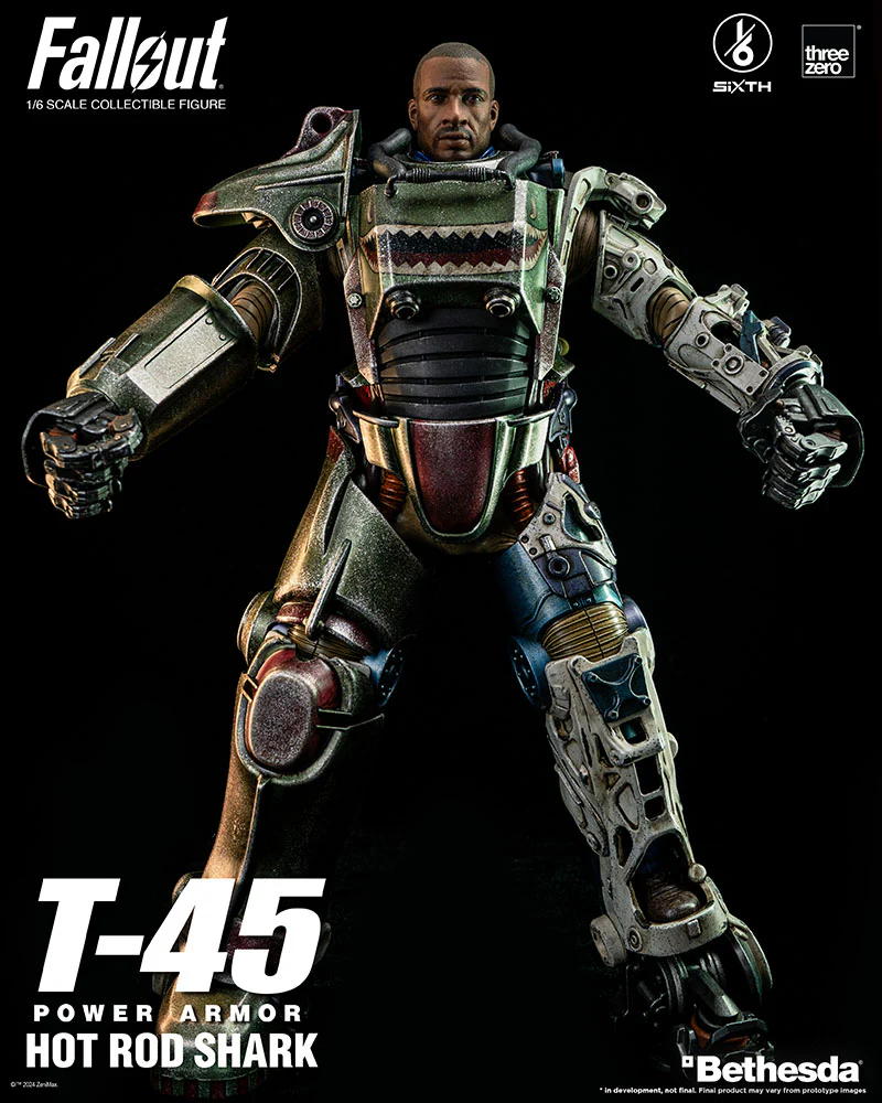 [Pre-order] Fallout - T-45 Hot Rod Shark Power Armor 1/6 Scale Action Figure ThreeZero - Image 7