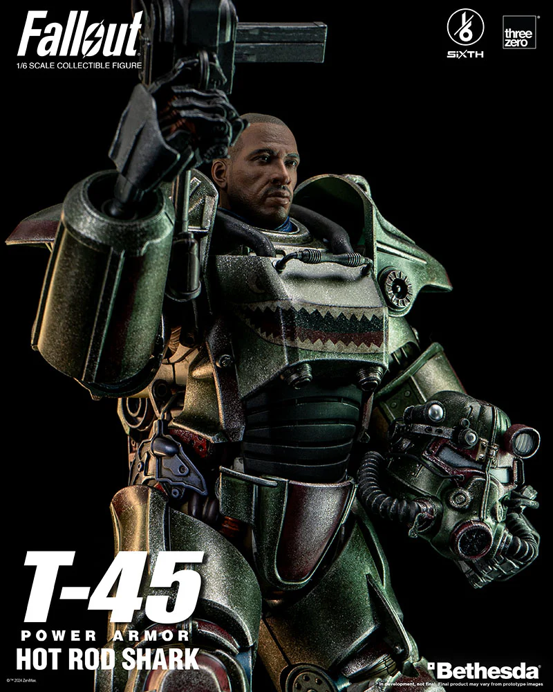 [Pre-order] Fallout - T-45 Hot Rod Shark Power Armor 1/6 Scale Action Figure ThreeZero - Image 9