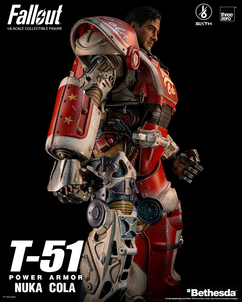 [Pre-order] Fallout - T-51 Nuka Cola Power Armor 1/6 Action Figure ThreeZero - Image 9