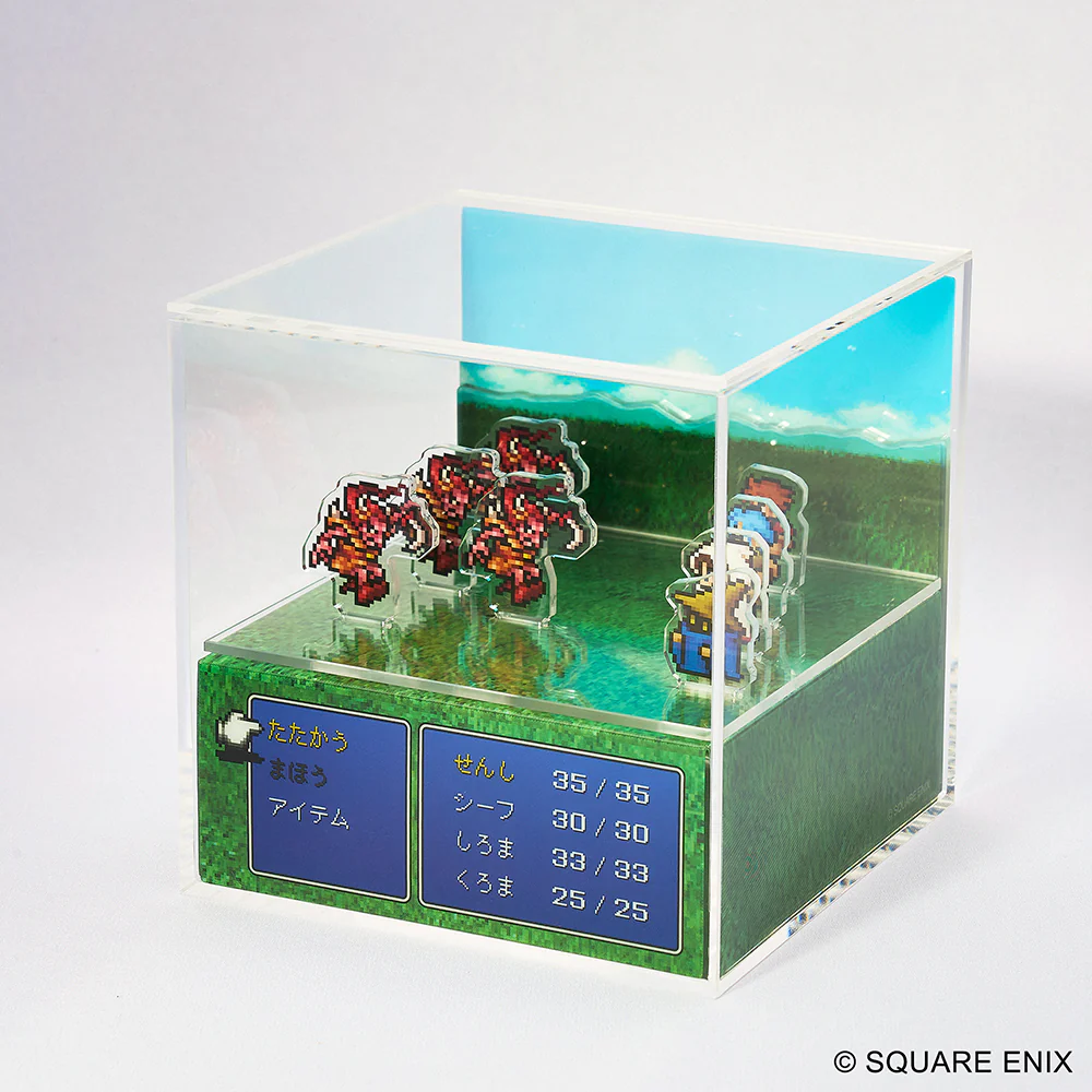 [Pre-order] Final Fantasy -  Pixel Remaster Cubic Memory FF Monster Battle Acrylic Ornament Square Enix - Image 2
