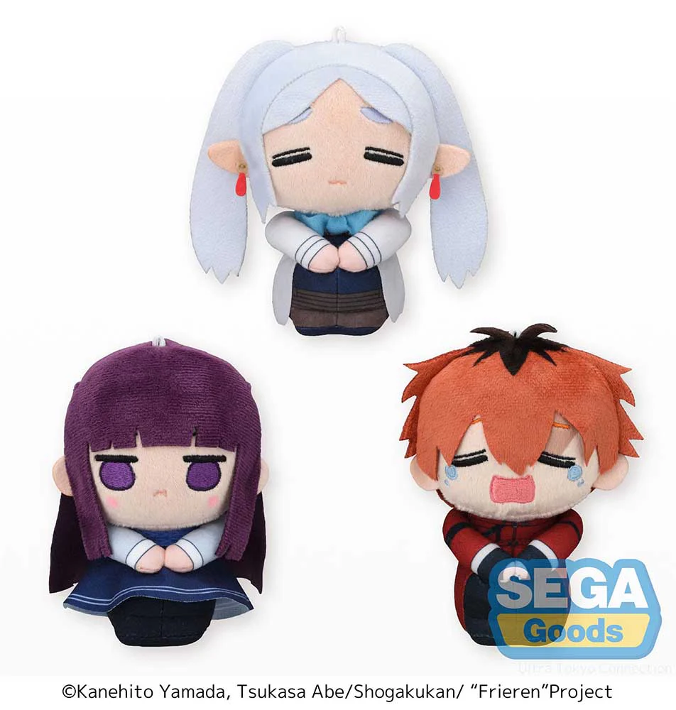 [Pre-order] Frieren: Beyond Journey's End -  Frieren & Fern & Stark (Winter Clothes Ver.) Plushie SEGA - Image 2