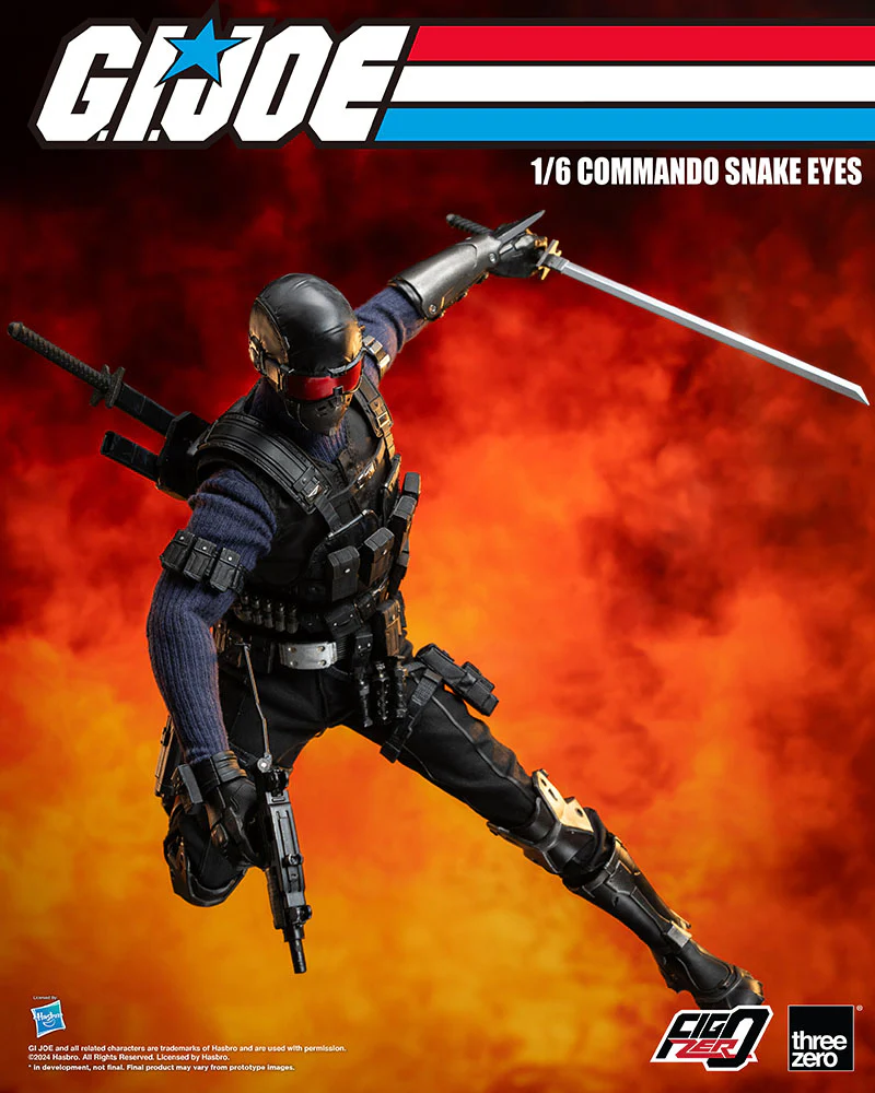 [Pre-order] G.I. JOE - Commando Snake Eyes FigZero 1/6 Action Figure ThreeZero - Image 14