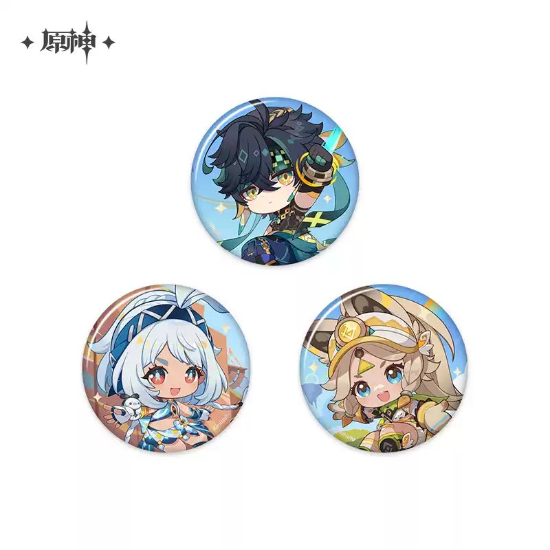 Genshin Impact - Blaze to Natlan Chibi Badge & Acrylic Stand miHoYo - Image 3