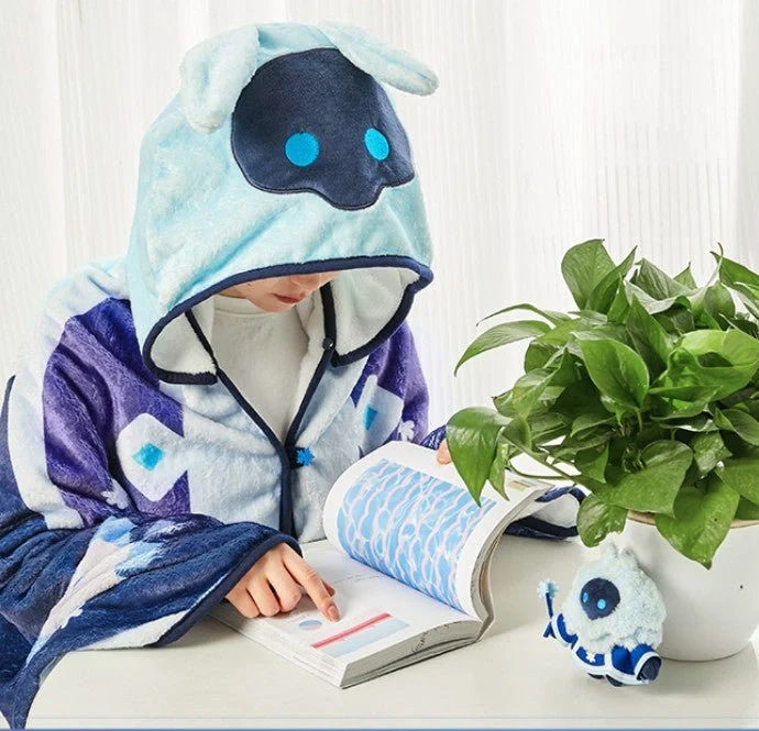 Genshin Impact - Cryo Abyss Mage Air Conditioning Blanket with Hat miHoYo - Image 6