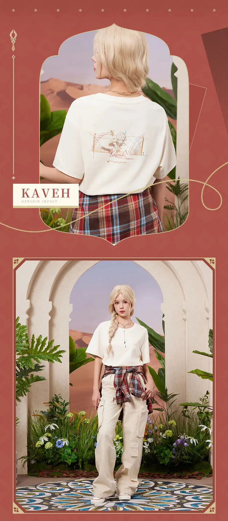 [Pre-order] Genshin Impact - Forest And Sand Series Kaveh Impression T-shirt miHoYo - Image 12