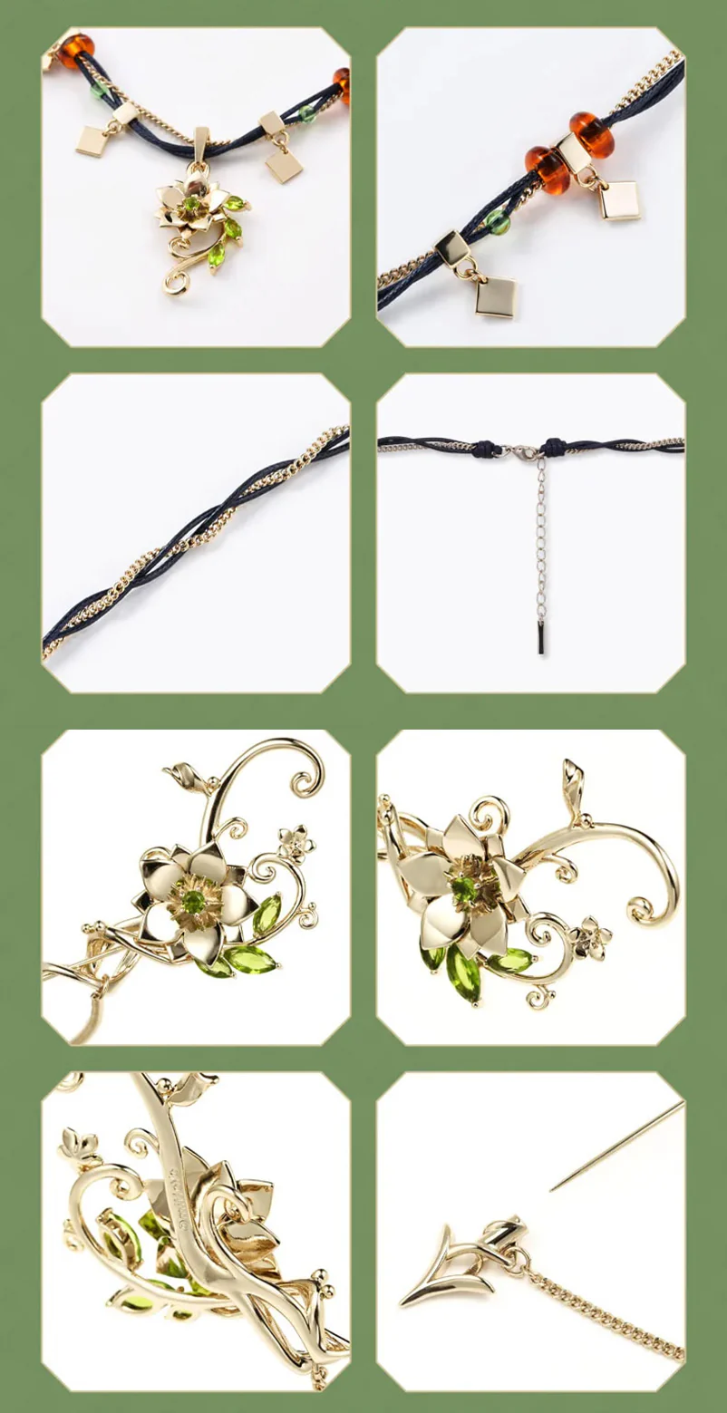 Genshin Impact - Forest And Sand Series Tighnari Impression Necklace & Brooch miHoYo - Image 12