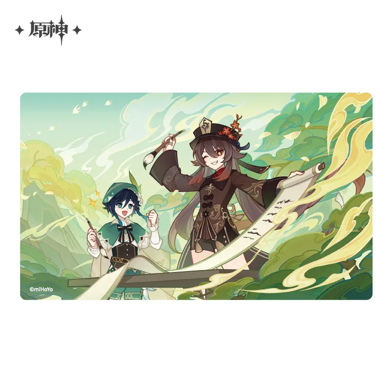 Genshin Impact - Hu Tao & Venti Full Waterborne Poetry Event Series Badges & Acrylic Keychain & Collectible Cards miHoYo - Image 10