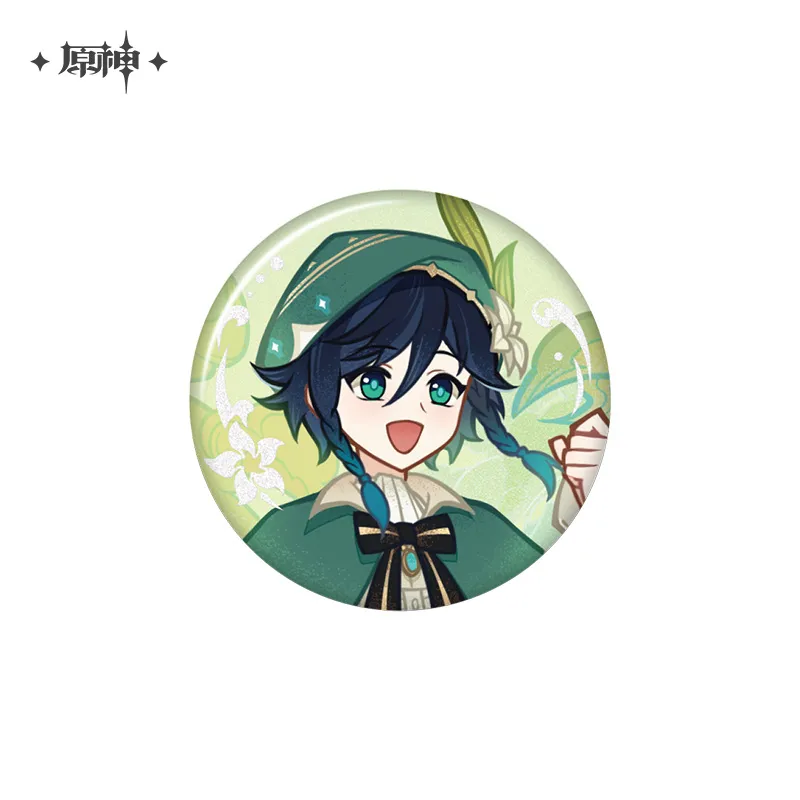 Genshin Impact - Hu Tao & Venti Full Waterborne Poetry Event Series Badges & Acrylic Keychain & Collectible Cards miHoYo - Image 5