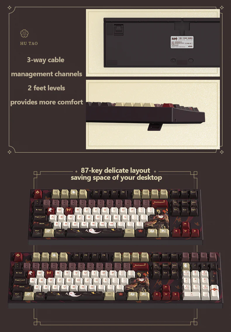 Genshin Impact - Hutao: Fragrance in Thaw Kailh Mechanical Keyboard miHoYo - Image 9