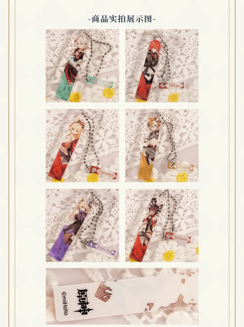 Genshin Impact - IPSTAR Cafe Collab Long Character Keychain miHoYo - Image 9