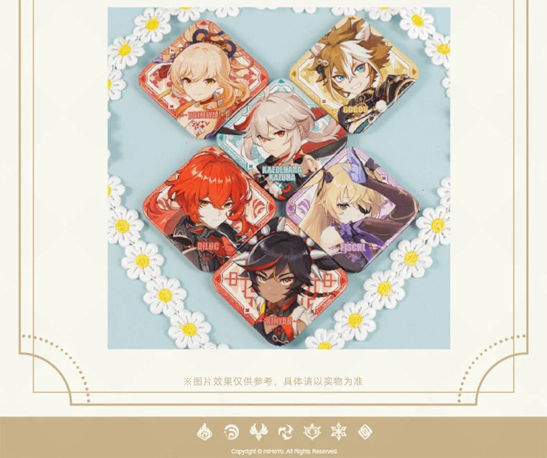 Genshin Impact - IPSTAR Cafe Collab Square Character Badge miHoYo - Image 10