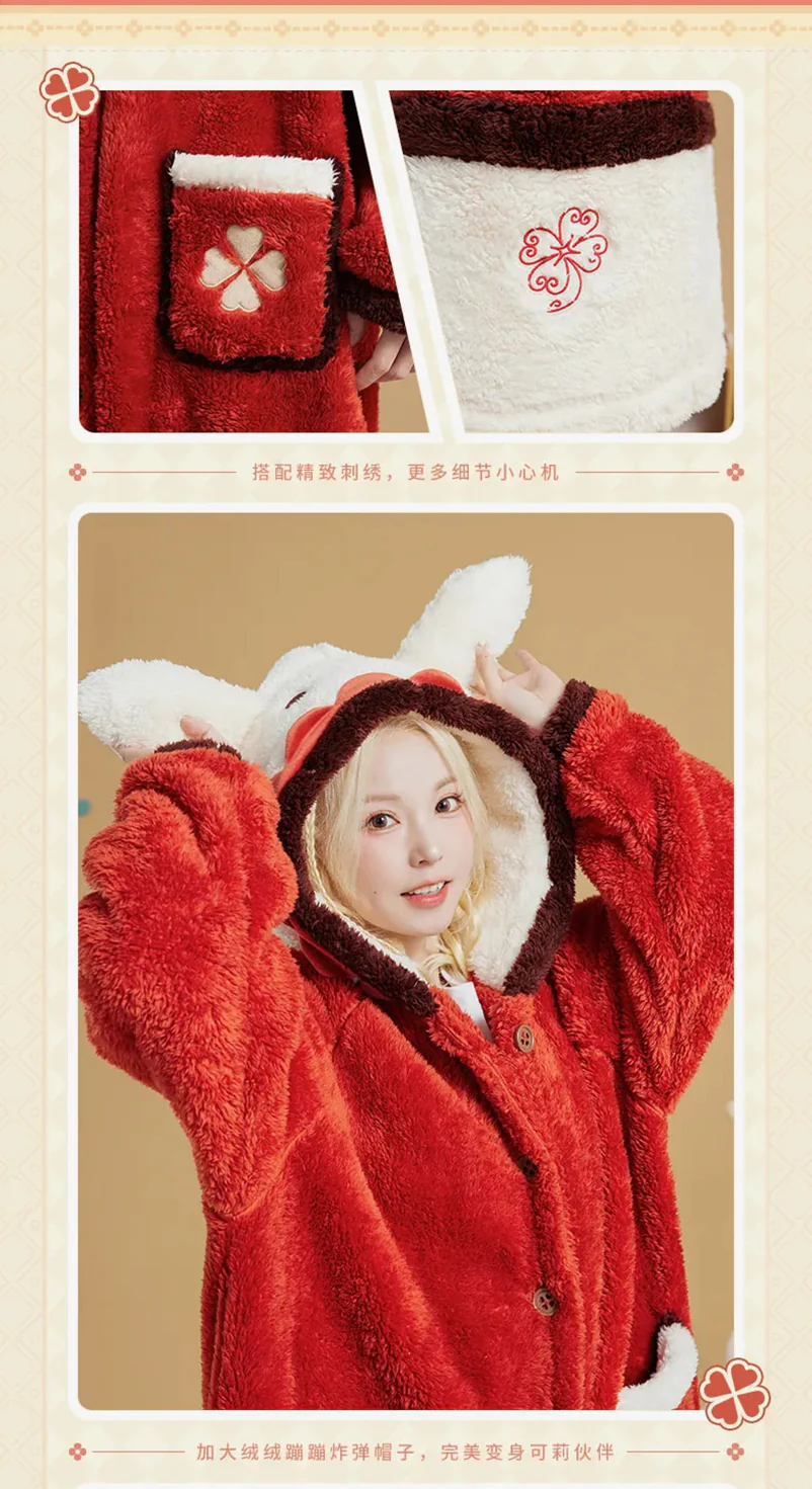 Genshin Impact - Klee Theme Impression Series Home Robe (Including Eye Mask) & Slippers miHoYo - Image 13