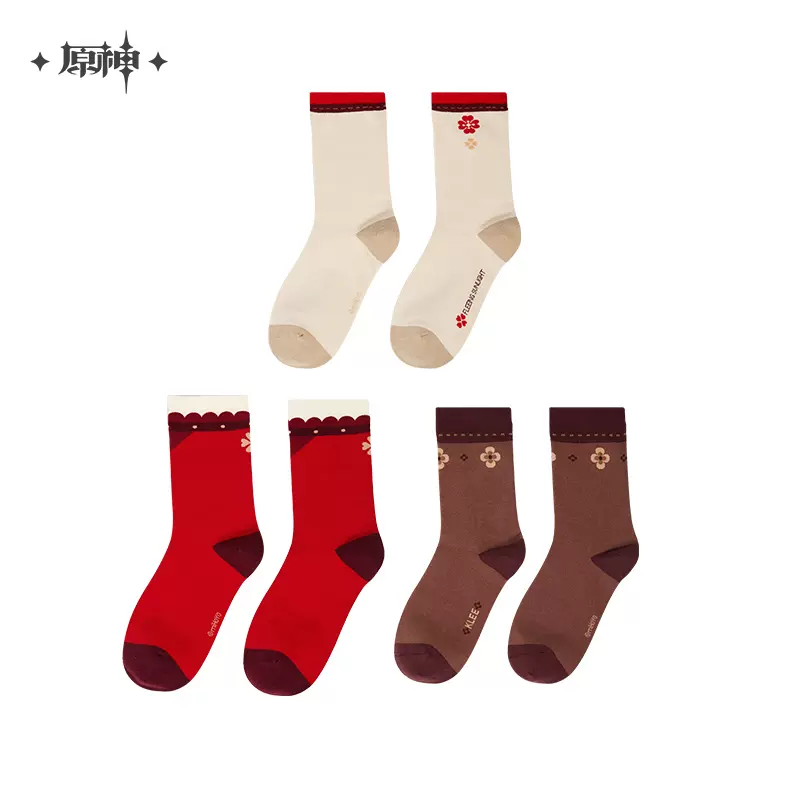 Genshin Impact - Klee Theme Impression Series Socks (Three Pairs) miHoYo - Image 4