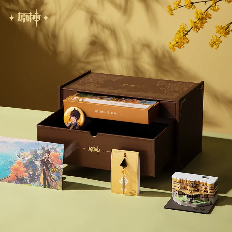 Genshin Impact - Liyue Jade Moon Upon a Sea of Clouds Original Soundtrack CD & Accessories Gift Box miHoYo - Image 2